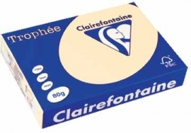 Clairefontaine gekleurd papier Trophée Pastel A4 80 g/m² ivoor