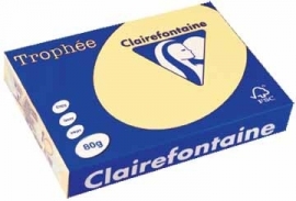 Clairefontaine gekleurd papier Trophée Pastel A4 80 g/m² kanariegeel