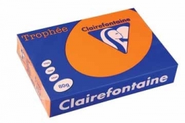 Clairefontaine gekleurd papier Trophée Pastel A4 80 g/m² feloranje