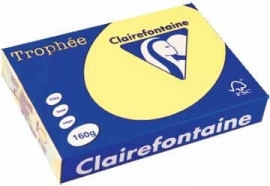 Clairefontaine gekleurd papier Trophée Pastel A4 160 g/m² narcisgeel
