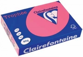 Clairefontaine gekleurd papier Trophée Pastel A4 80 g/m² fuchsia