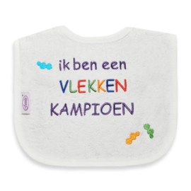 Slabbetje 'ik ben een vlekken kampioen'