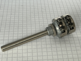 5K Log stereo potmeter 6mm metaal Piher