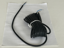 Apparaatsnoer 6M tweelingsnoer 2x 0,75 zwart