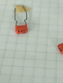 Philip 0,012uf 100v MKT 5mm orange drop