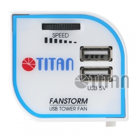 Titan TTC-NF06TZ/V2(WP) USB radiaal ventilator wit
