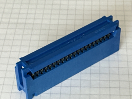 Amphenol 40p female 225F-A40-3 flat cable connector Blauw