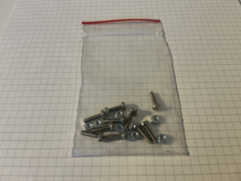 M3 x 12 bout + moer 10 stuks schroevenset