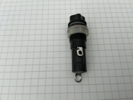 Glaszekeringhouder 5 x 20mm zwart chassismontage 15A