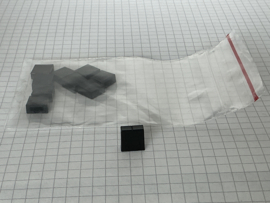 Knop voor schuifpotmeter 10mm zwart  10stuks