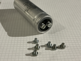 Sprague 36D beker-elco UNF schroefdraad schroeven 5mmx5mm platte kop (8x)