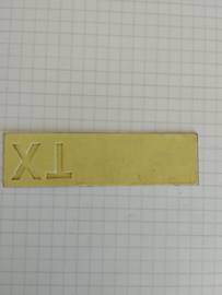 XT case badge big ( 80mm x  20mm) NOS