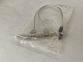 2X USB 2.0 slotplaat t.b.v vintage PC