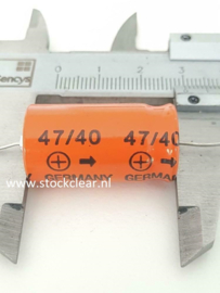 Siemens 47uf 40v Elco axiaal GPF B41020