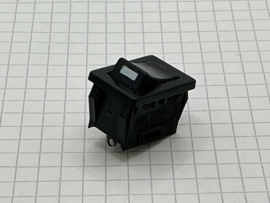 UND LAB Wipschakelaar  10A 250V tweepolig 20mm zwart