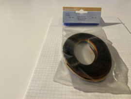 Archer 4mtr 8x0,2mm2 regenboogdraad flat cable