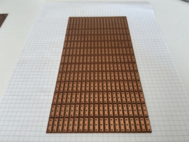 Montaprint met 20p connector 200mm x100mm