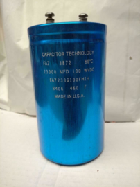 Capacitor Technology FA7233G100FH1H 23000 MFD 100 WVDC Elco