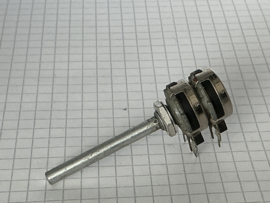 5K Log stereo potmeter 3mm metaal Piher