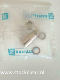 Radiall N connector female gold pin