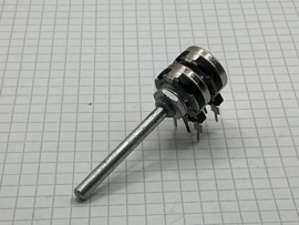 500k Lin stereo potmeter 3mm as  metaal