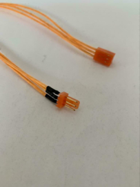 3pins case fan verlen kabel male female uv orange 30cm