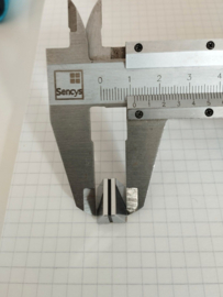 Knop voor schuifpotmeter 14mm chrome