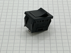 UND LAB Wipschakelaar  10A 250V tweepolig 20mm zwart