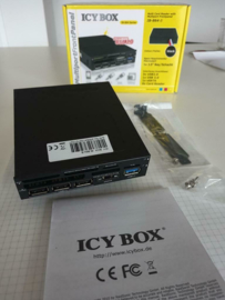 Icy Box IB-864B 3.5" USB hub + cardreader, SATA port