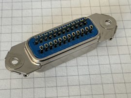 Centronics 24P female connector soldeerbaar.