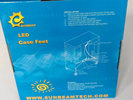 Sunbeam case feet 4 LED (RED)