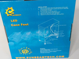 Sunbeam case feet 4 LED (green)