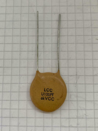 Keramische condensator LCC U100PF 6KVCC
