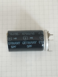 Siemens 4700uf 16v elco radiaal