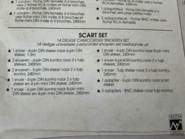 Universele videokabel / Scart set