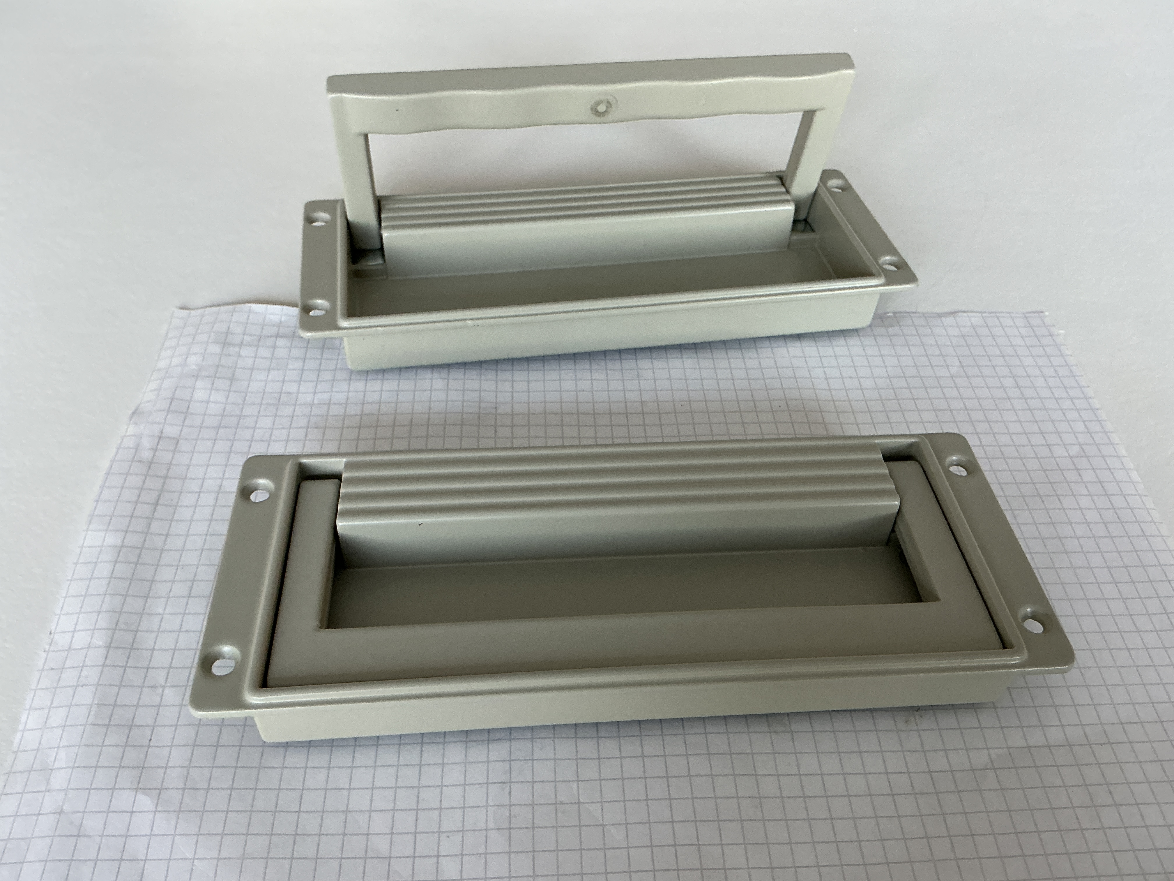Inbouw handgrepen set 195mm x 75mm verzonken