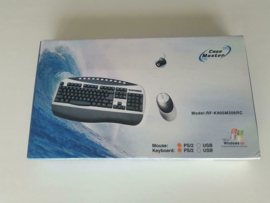 Vintage PS/2 Wireless keyboard and optical mouse