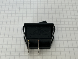 JEC JS608 wipschakelaar dubbelpolig zwart 31mm