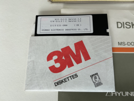 Microsoft MS-DOS 3.3, GW Basic + Handleiding sealed voor Hyundai 286 PC