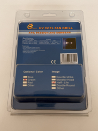 Sunbeam UV CCFL fan grill Half Life UV green 12v 80mm