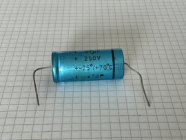 Valvo 47uf elco 250v axiaal