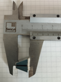 Knop voor schuifpotmeter 14mm chrome