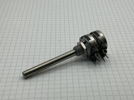 50K Log stereo potmeter 6mm as metaal Piher