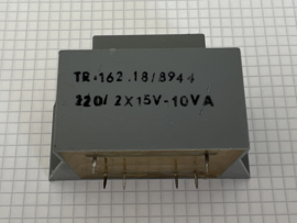 Trafo input: 220V output: 2x 15V 10VA