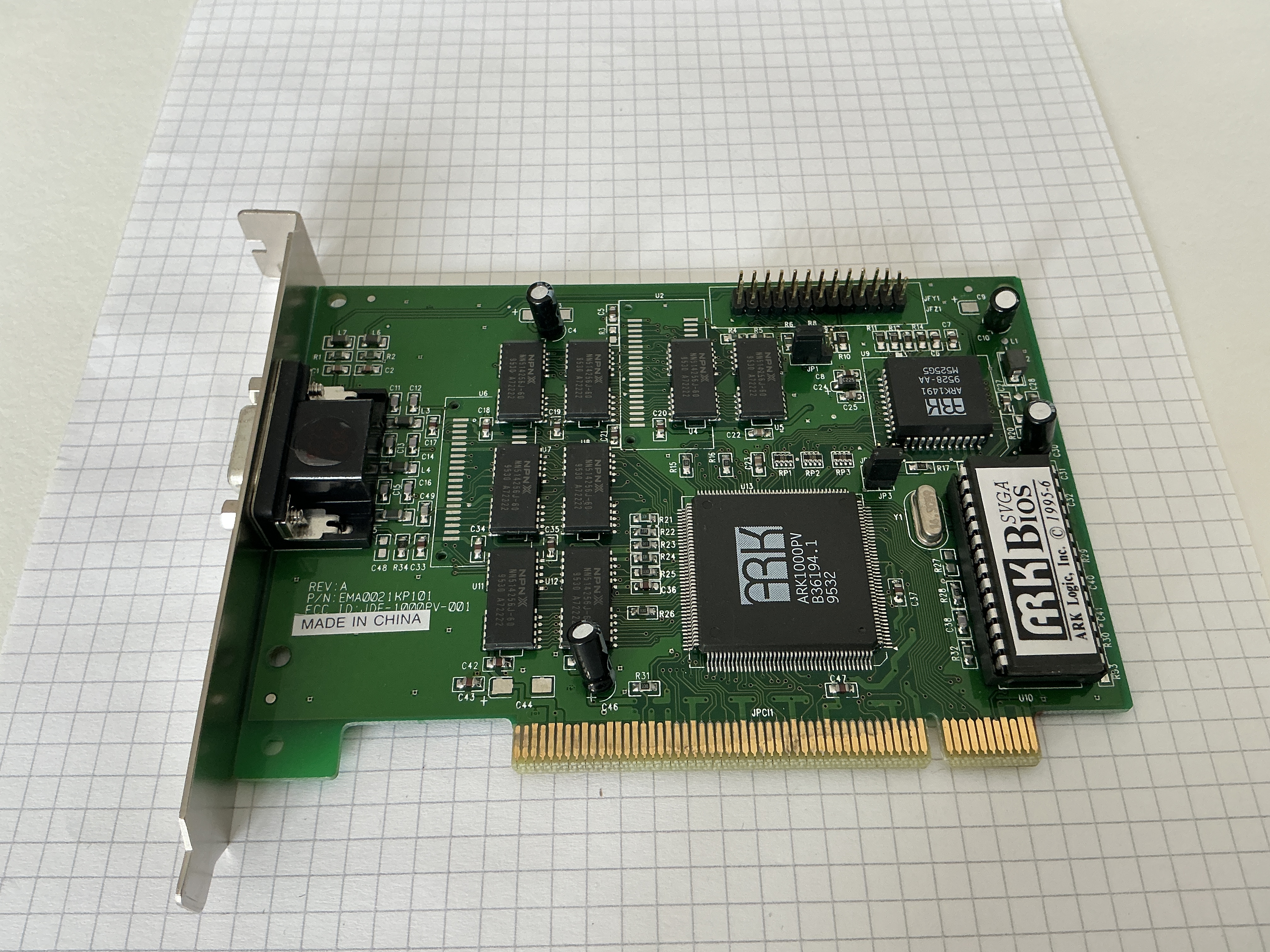 ARK Logic Ark1000 PCI VGA beeldkaart PCI (1995)