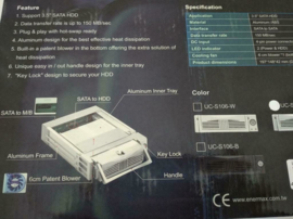 Enermax Mobile HDD Rack 3.5" SATA HDD UC-S106