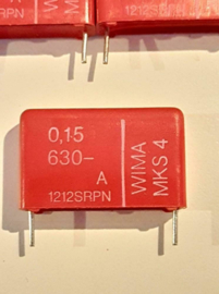 Wima 0,15uf  630v MKS-4 condensator