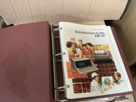 1982 Original Hewlett Packard HP-87 User Owner Manual