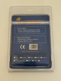 Sunbeam Led Fan-Grill 80 X 80mm scary movie / scream blue