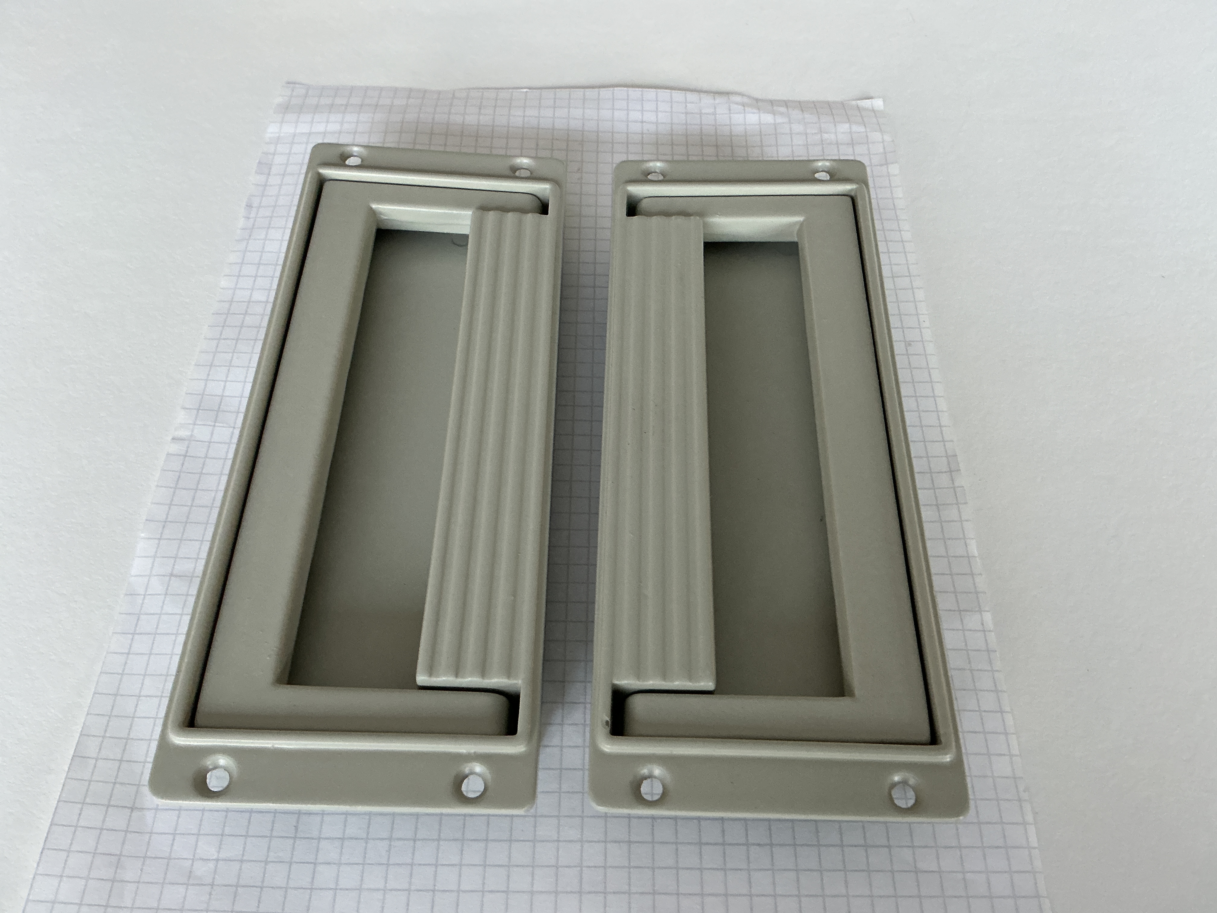 Inbouw handgrepen set 195mm x 75mm verzonken
